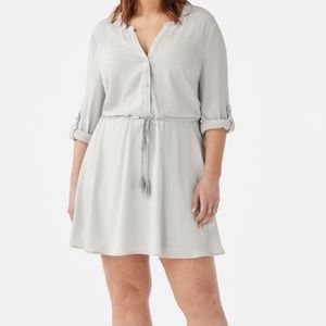 JustFab Soft Woven Shirt Dress. NWT
